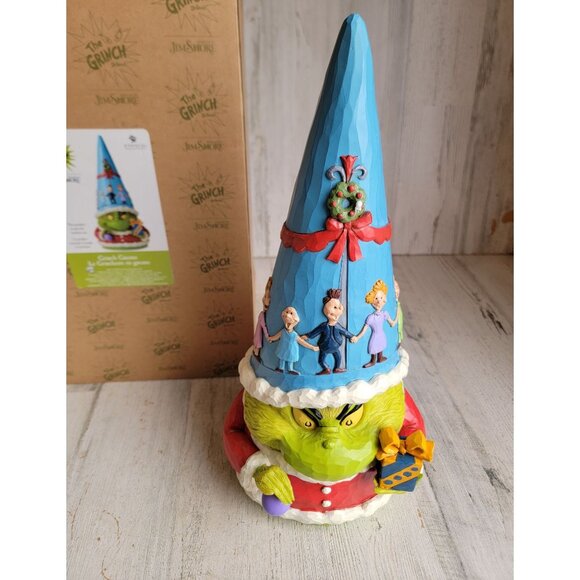 Jim Shore NEW 6010773 Large Grinch gnome enesco Whoville figure Xmas decor - Picture 1 of 9